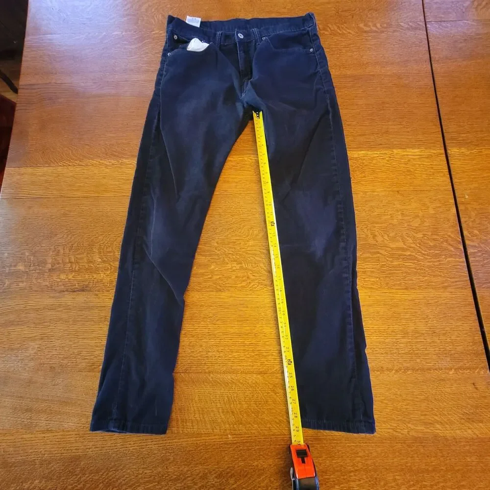 Levi's 508 Corduroy Jeans Dark Blue Straight Fit 32x32